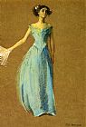 Lady in Blue Portrait of Annie Lazarus